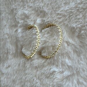 Elegant Gold-Tone Hoop Earrings